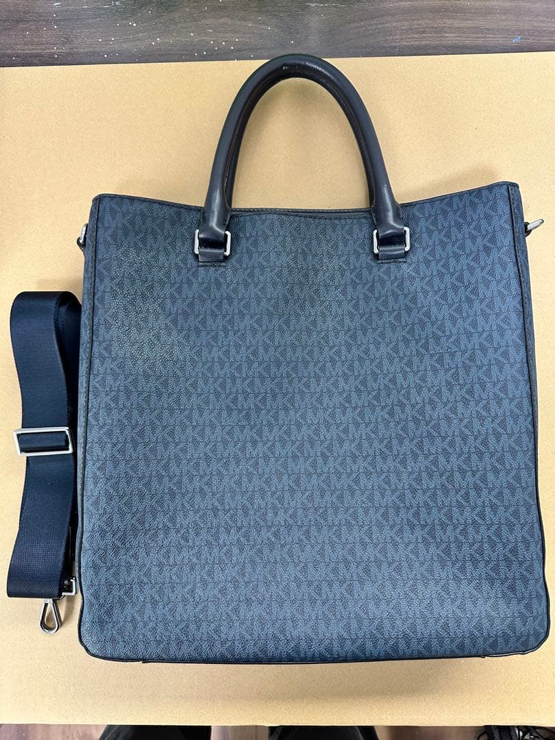 MICHAEL KORS ダークブルー トートバッグ