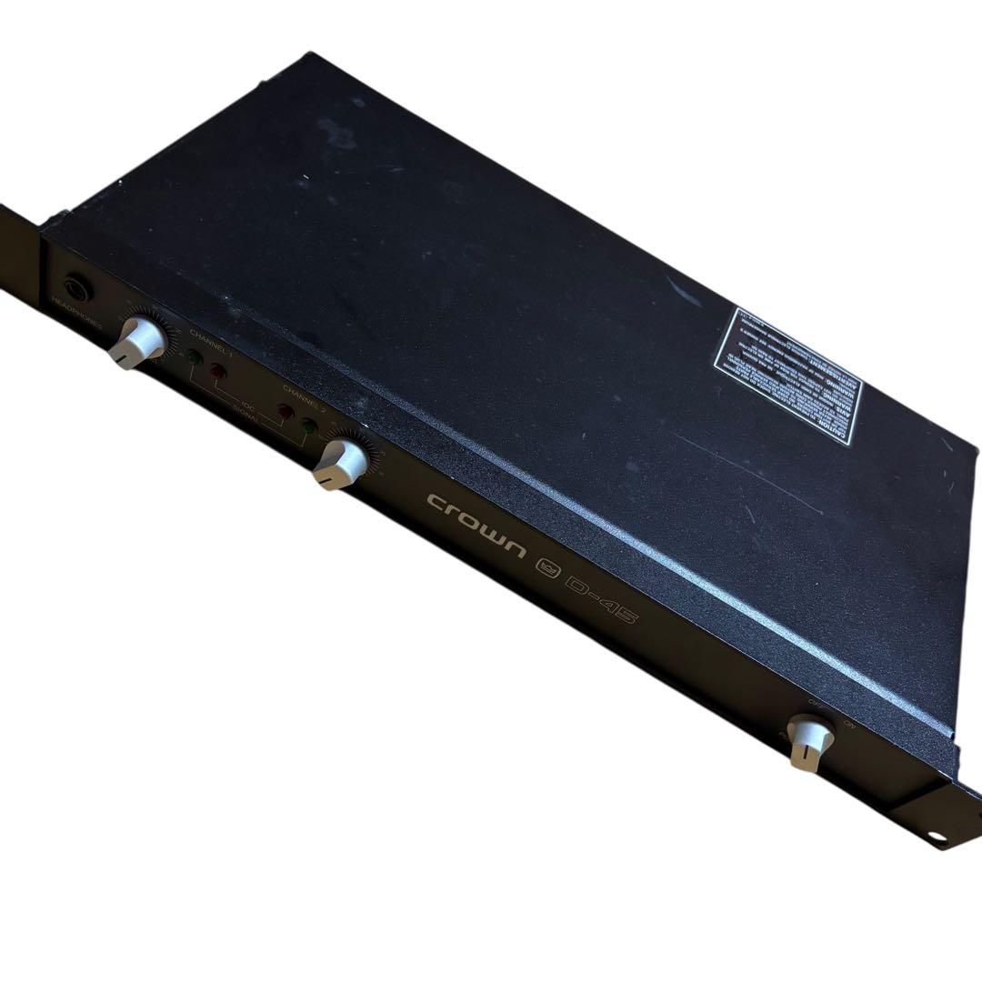 動作確認済 Crown D-45 パワーアンプ クラウン