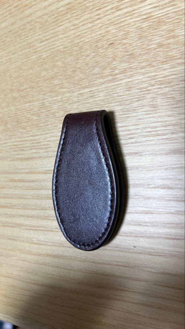 【値下げ中】ヴィンテージ_GUCCI マネークリップ レザーブラウン