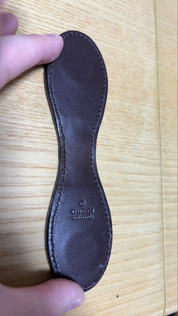 【値下げ中】ヴィンテージ_GUCCI マネークリップ レザーブラウン