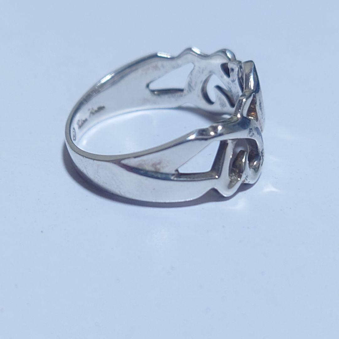 極美品 ティファニー リング トリプルラビングハート 12号 シルバー925