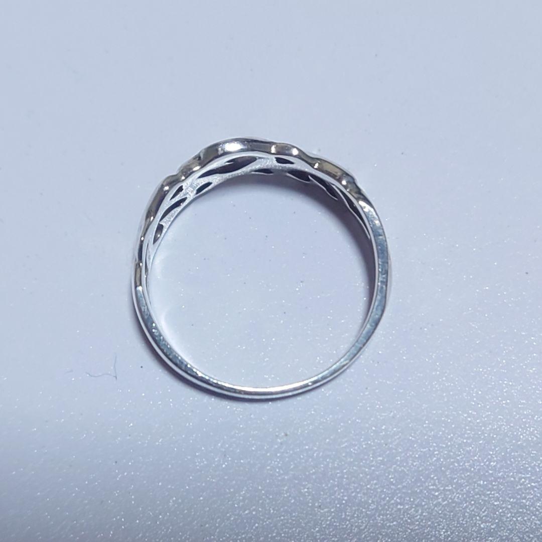 極美品 ティファニー リング トリプルラビングハート 12号 シルバー925