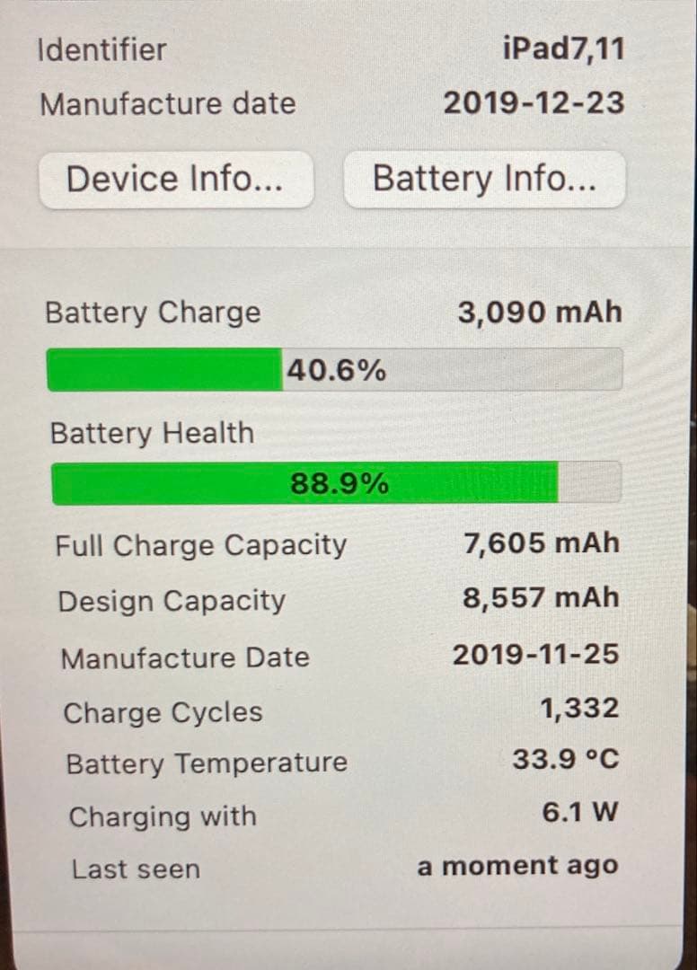 鯨　iPad 第７世代 Wi-Fiモデル 128GB ジャンク品