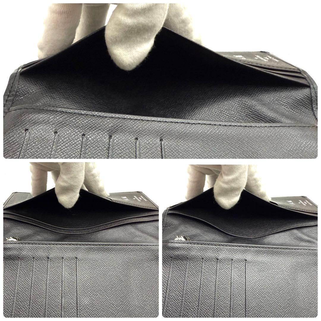 【極上美品】ルイヴィトン タイガ ポルトフォイユ ブラザ ノワール 黒 長財布