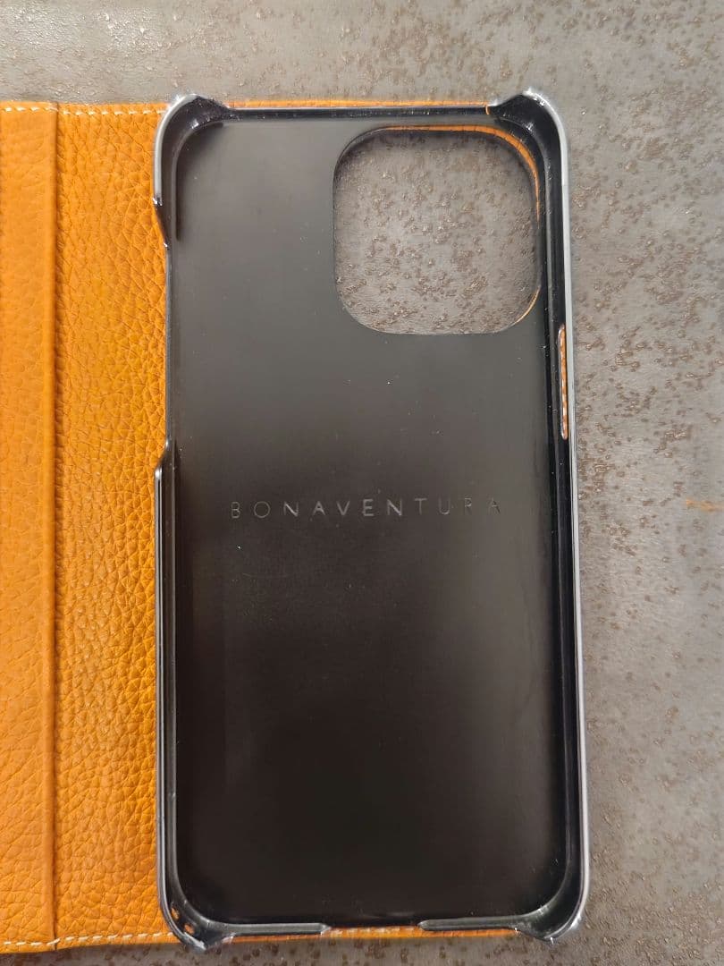 BONAVENTURA iPhone15pro手帳型ケース イエロー