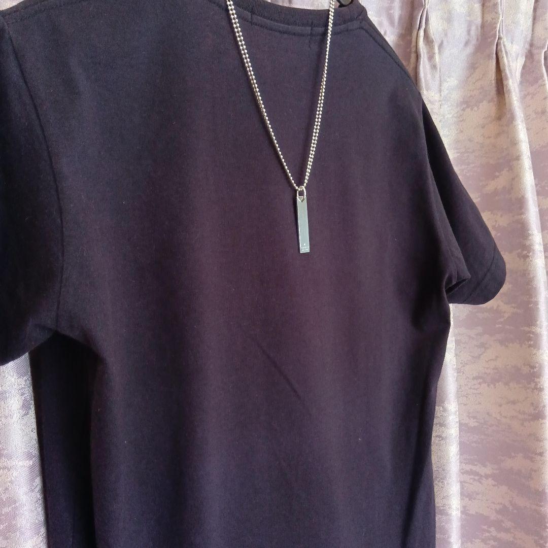 GUCCI プレート型ネックレスダブルボールチェーン 24g Silver925