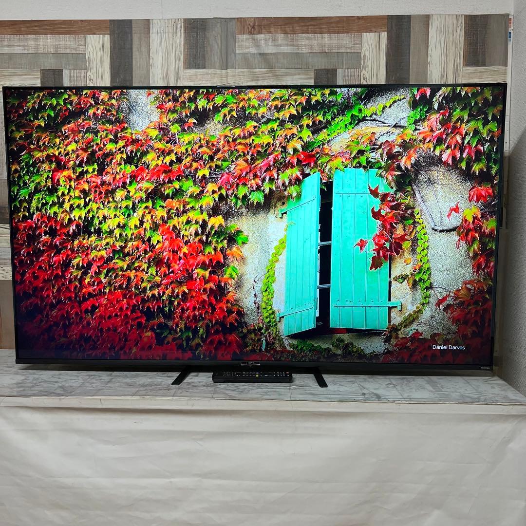 即日受渡❣️全国送料込アイリスオーヤマ65型4K液晶テレビベゼルレスWチューナー