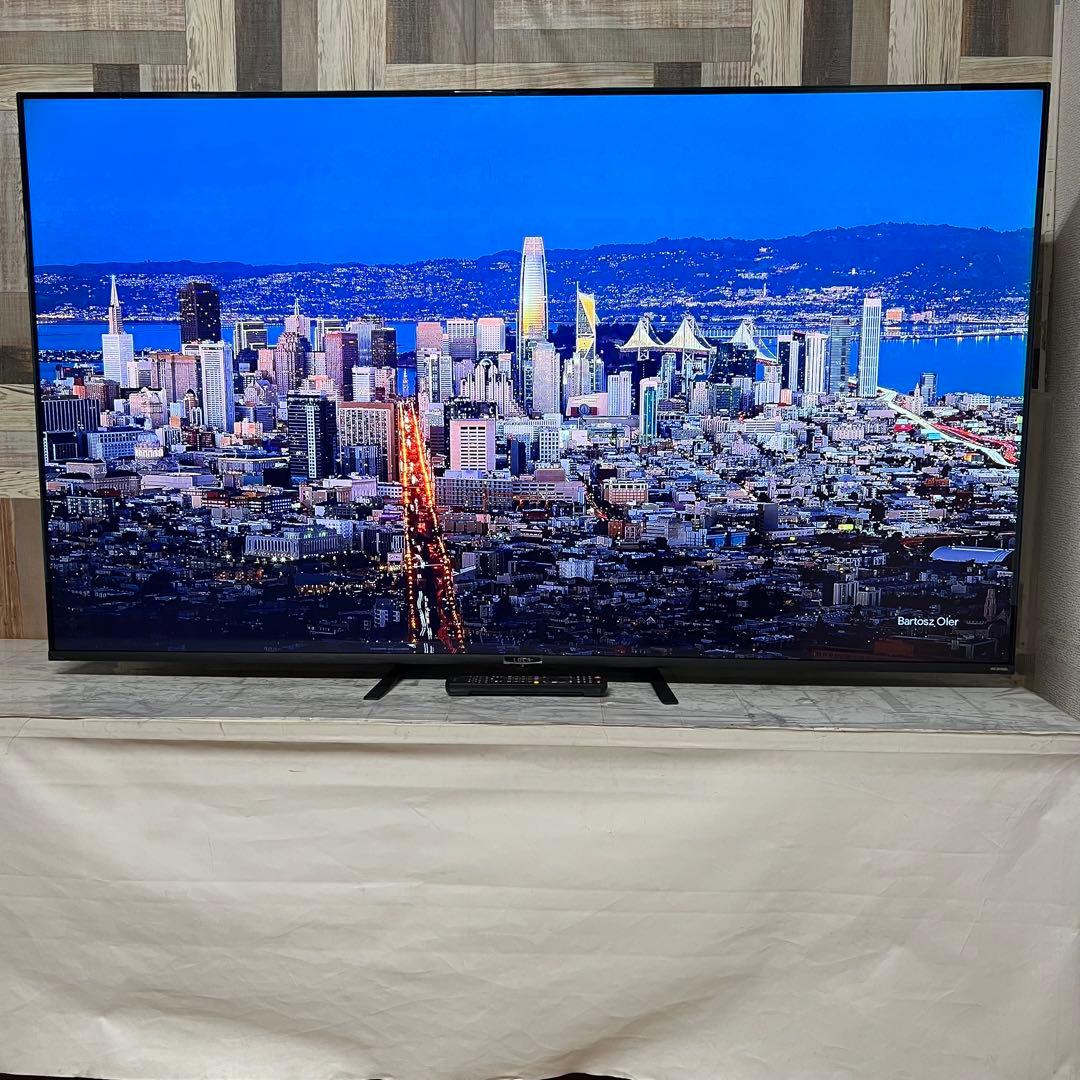 即日受渡❣️全国送料込アイリスオーヤマ65型4K液晶テレビベゼルレスWチューナー