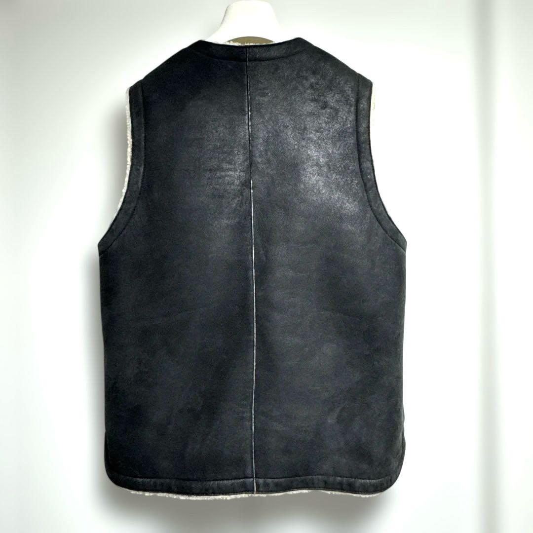 希少 本人期 Maison Margiela 初期 ムートンベスト黒 ブラック