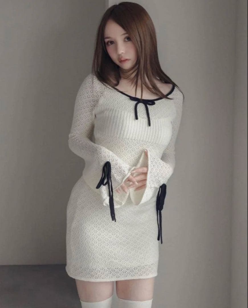 andmary Lily crochet mini dress 新品未使用正規品