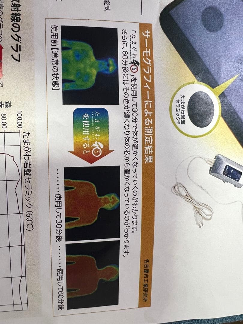 【美品】小林産業 たまがわ和（なごみ）たまがわ岩盤セラミック 岩盤浴