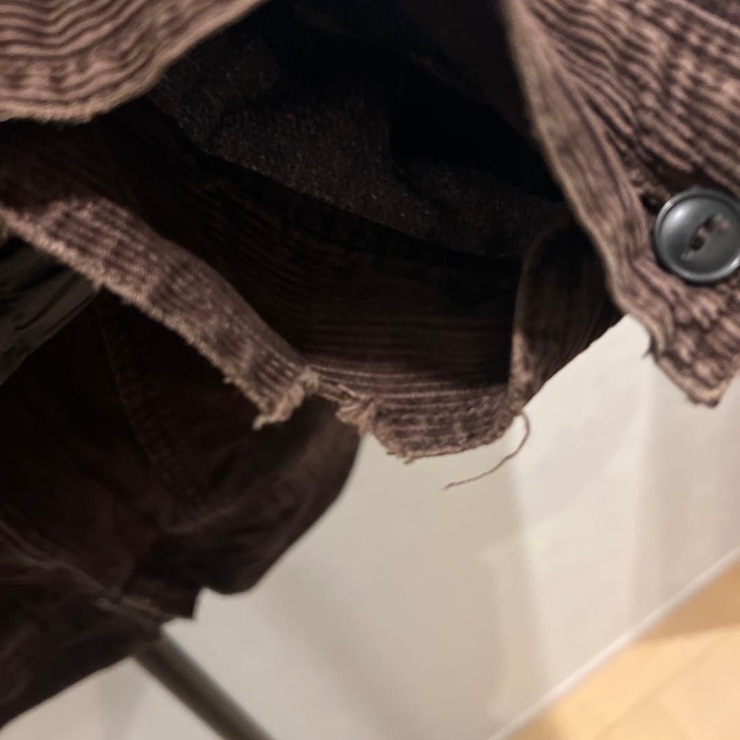 希少❗️70～80s/ジップアップブルゾン/ダメージ有/L/コーデュロイ/BRW