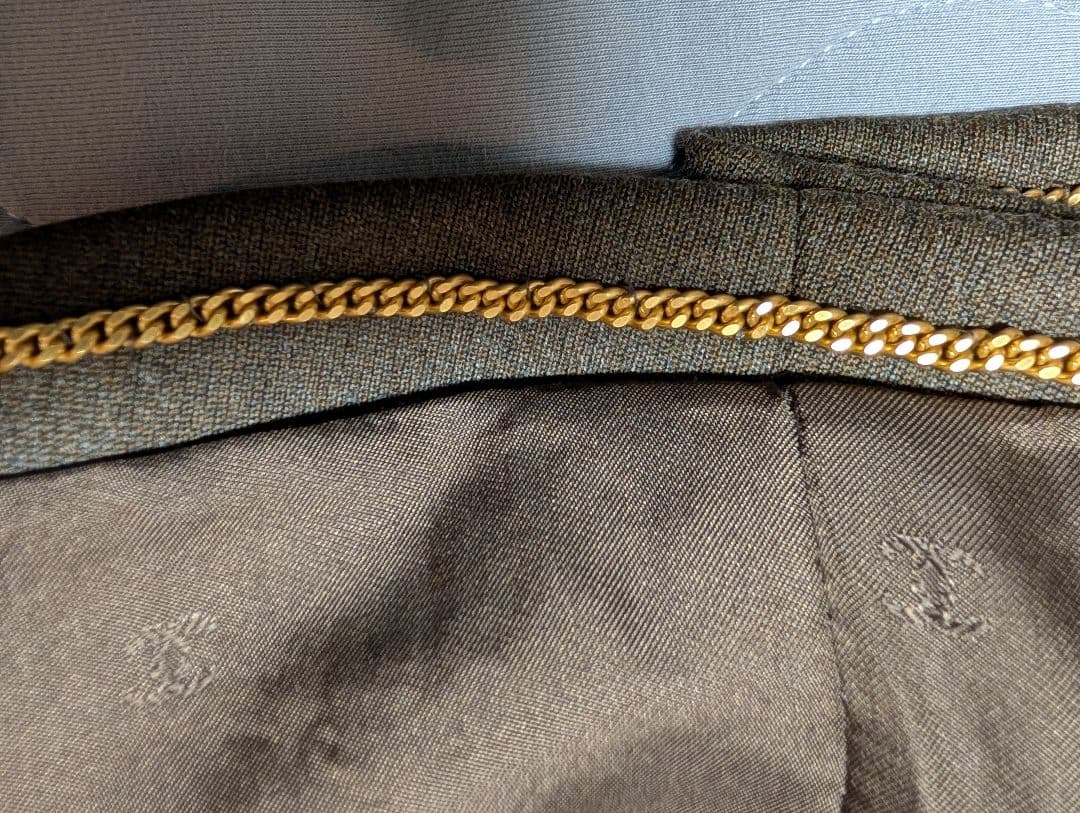 CHANEL ダブルブレストジャケット 38 ブラウン