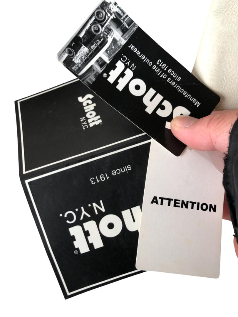 [訳あり] 新品 Schott ダブルライダースレザージャケット アイボリー/L