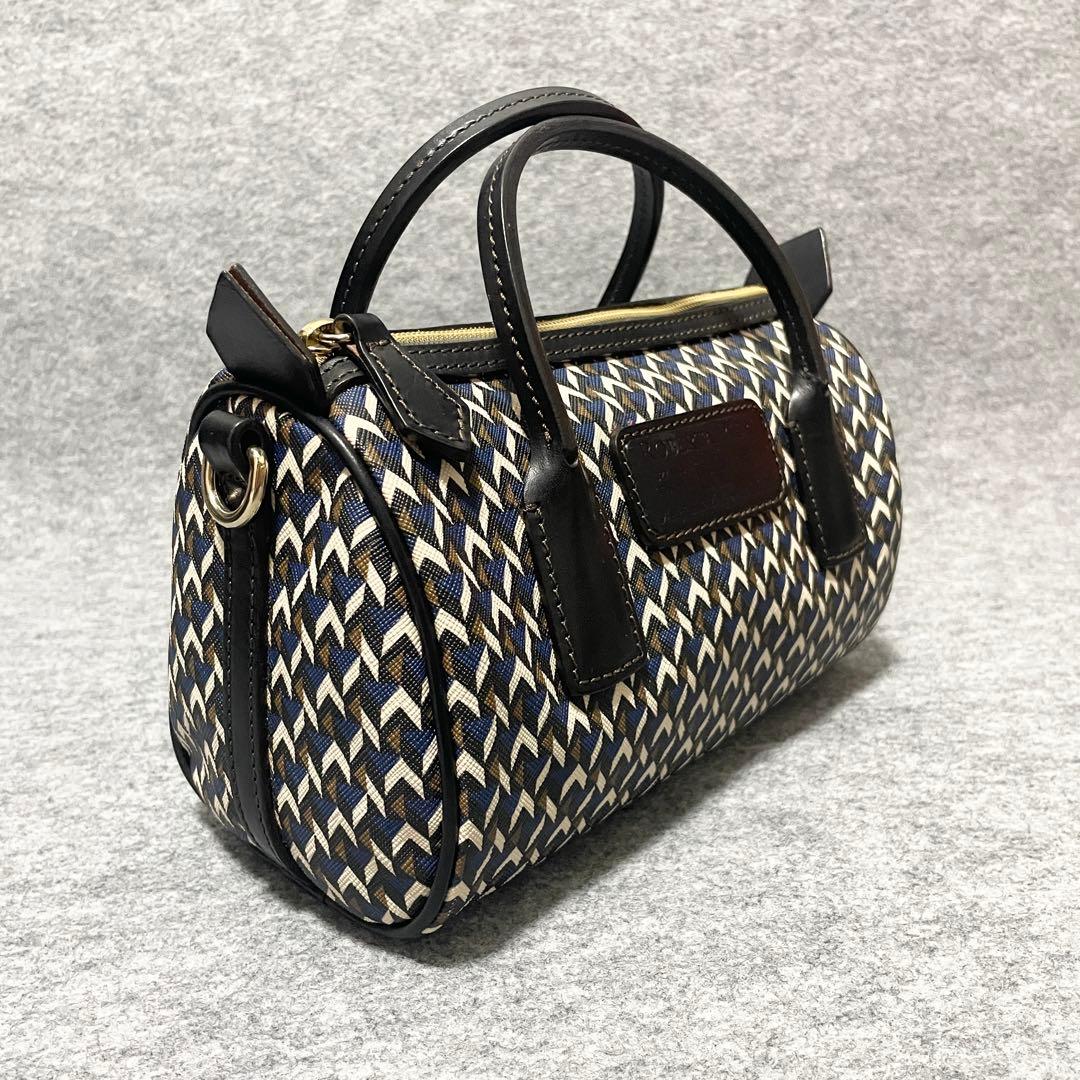 【専用】　ロベルタピエリ　ミニボストン　2way PVC × レザー　黒