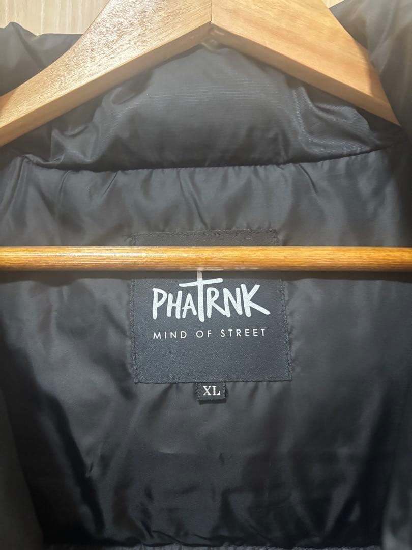 美品 PHATRNK ファットランク ダウンジャケット 2way XL 黒.