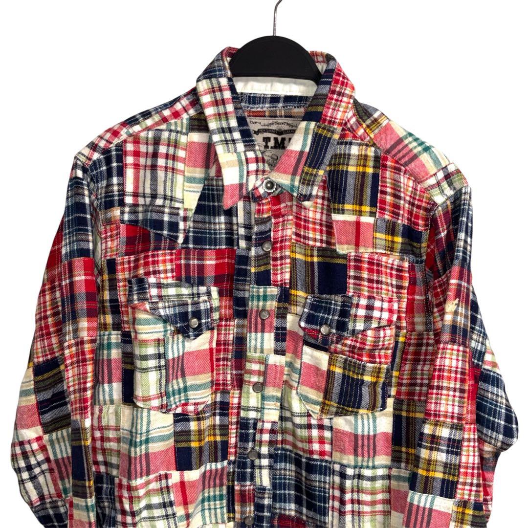 ✨新品✨ TMT ネルシャツ　チェックシャツ　レッド　Mサイズ