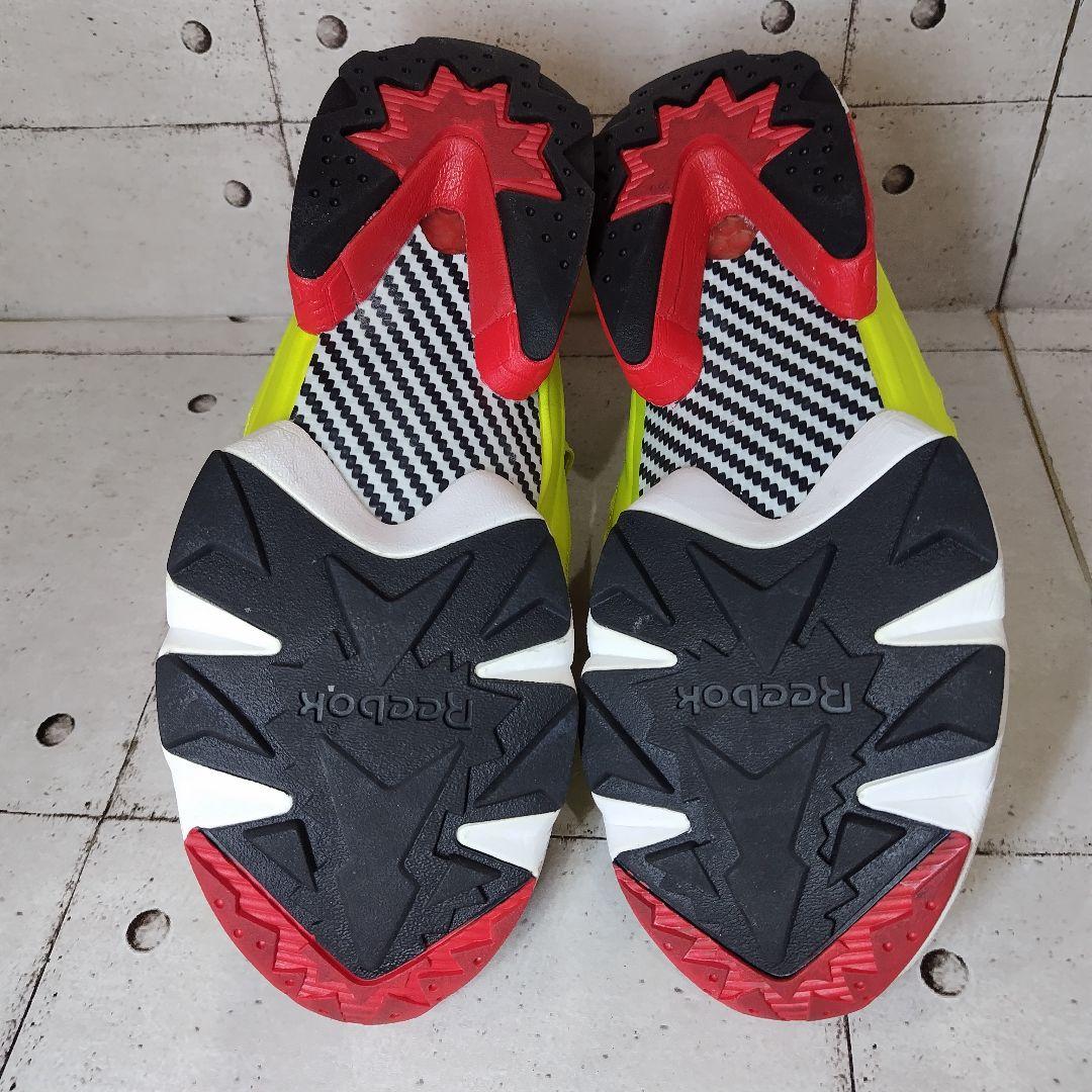 美品 Reebok ポンプフューリー 26.5cm V47514 蛍光イエロー