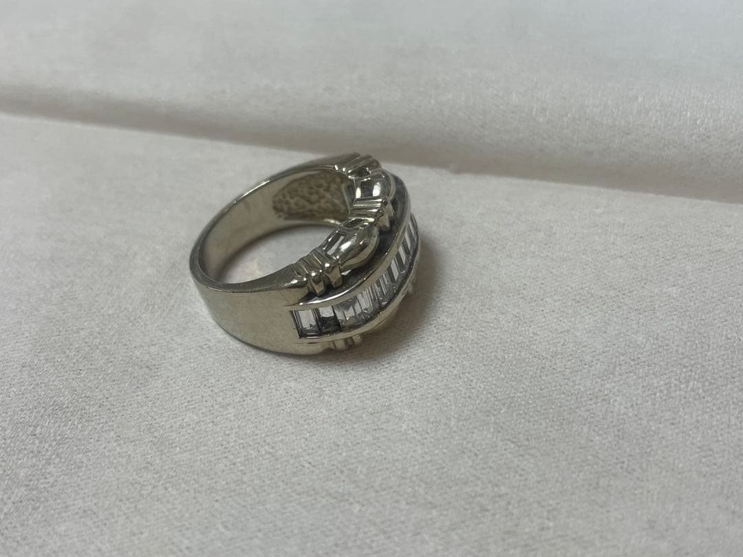 アバランチ 10k ホワイトゴールド　指輪