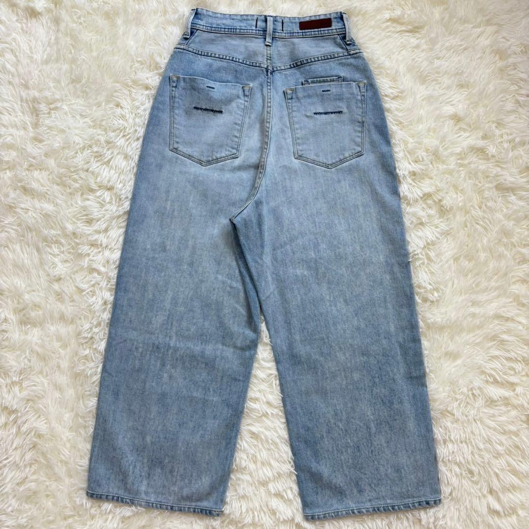 大人気 YANUK ヤヌーク JOAN ルーズストレートデニム ストレッチ