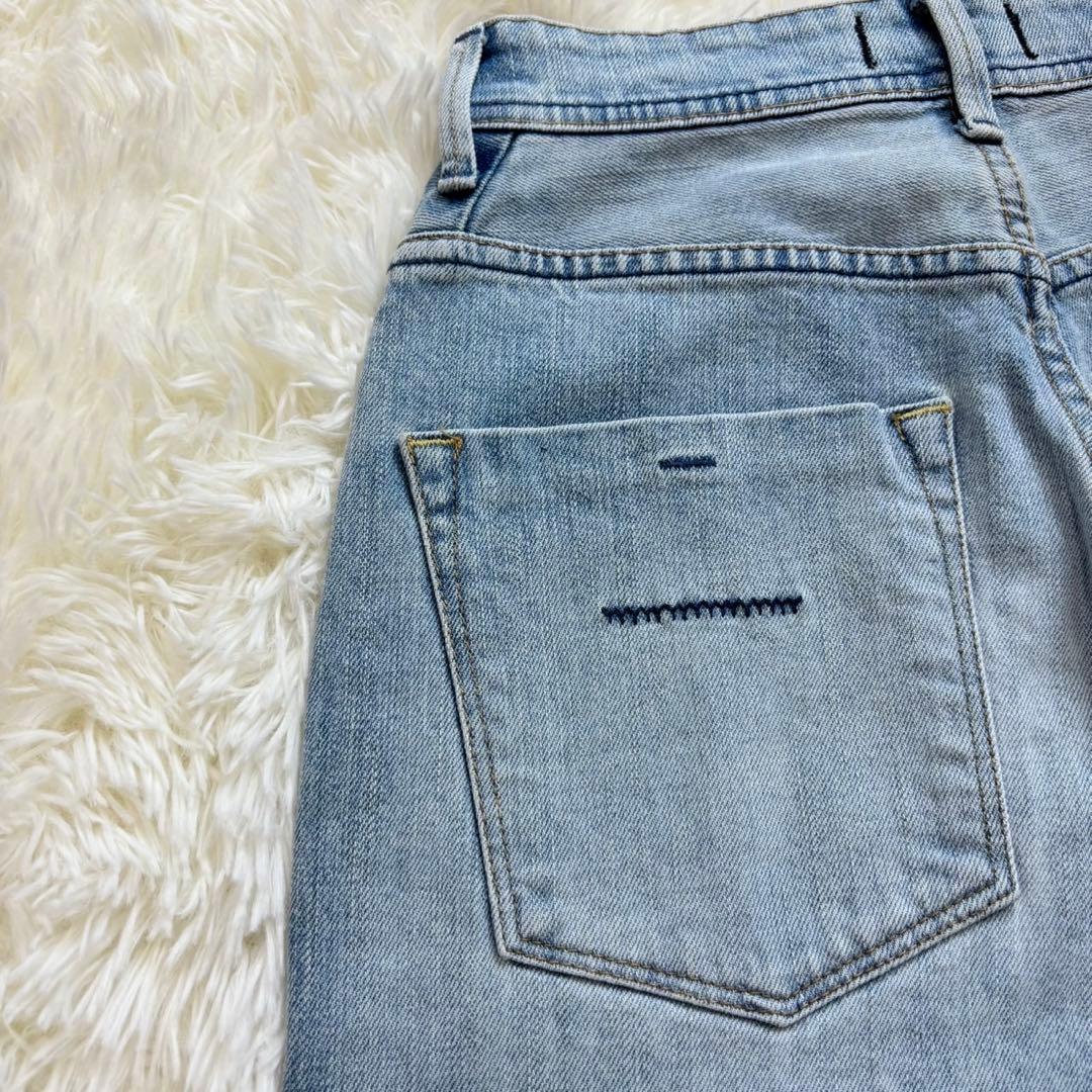 大人気 YANUK ヤヌーク JOAN ルーズストレートデニム ストレッチ