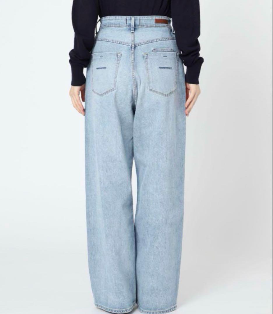 大人気 YANUK ヤヌーク JOAN ルーズストレートデニム ストレッチ