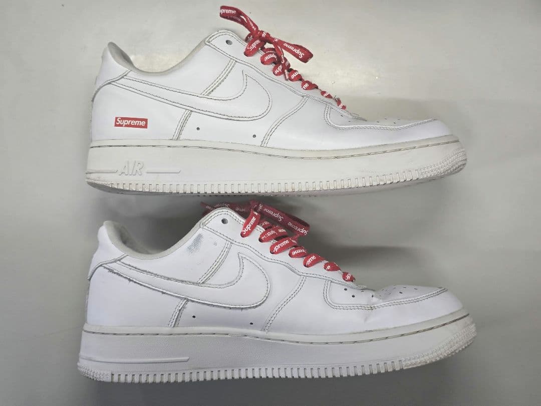 Nike Air Force 1 Supreme ホワイト　26cm
