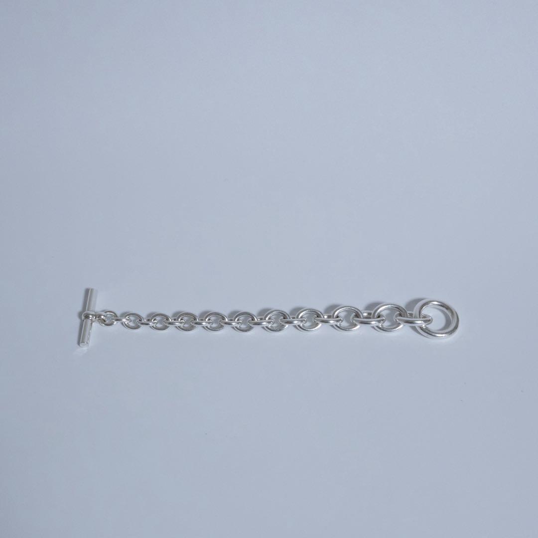 シルバー950 ブレスレット クレッシェンド式 トグル　チェーン