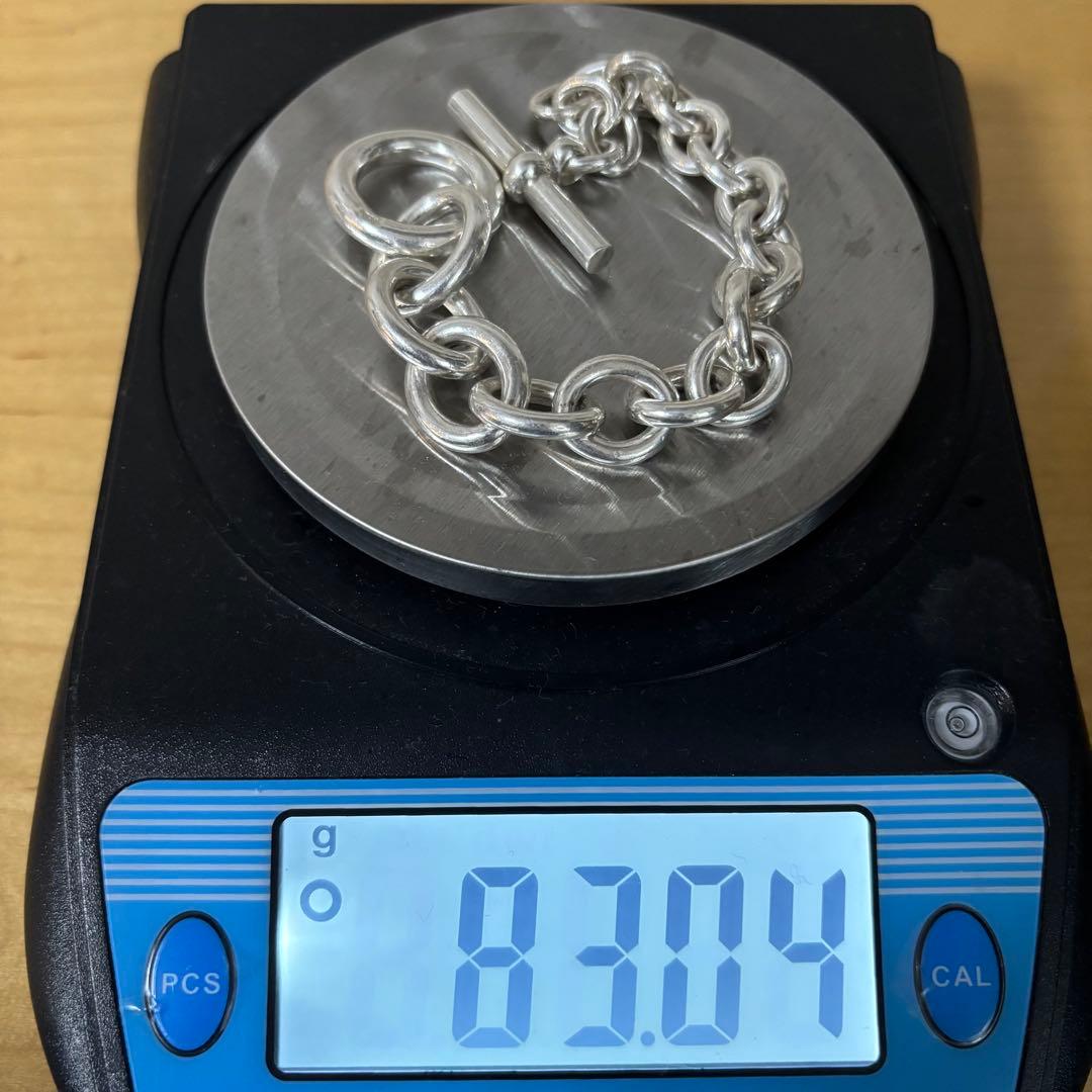 シルバー950 ブレスレット クレッシェンド式 トグル　チェーン