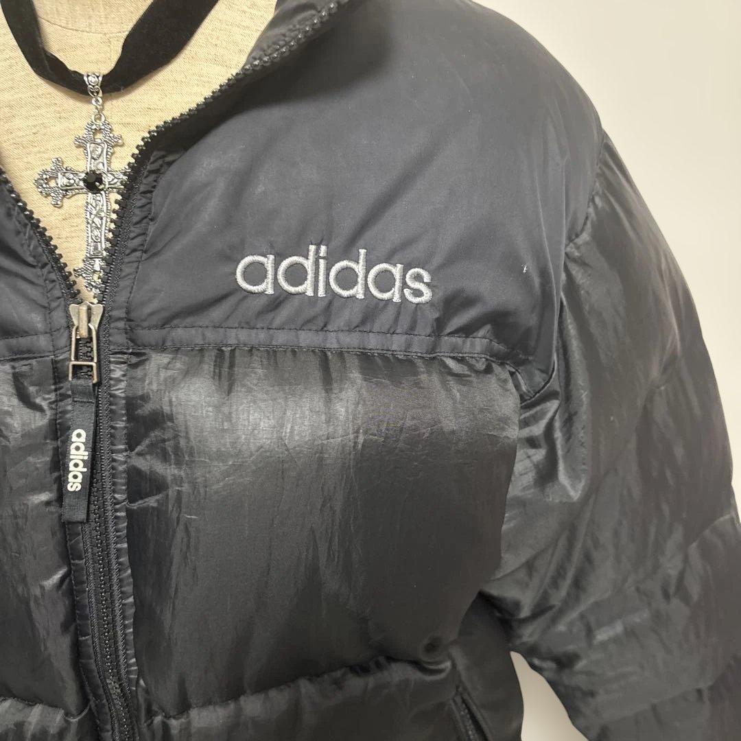 【y2k 00s】adidasアディダス　シャツロゴ　平成ギャル　ダウン　ヌプシ