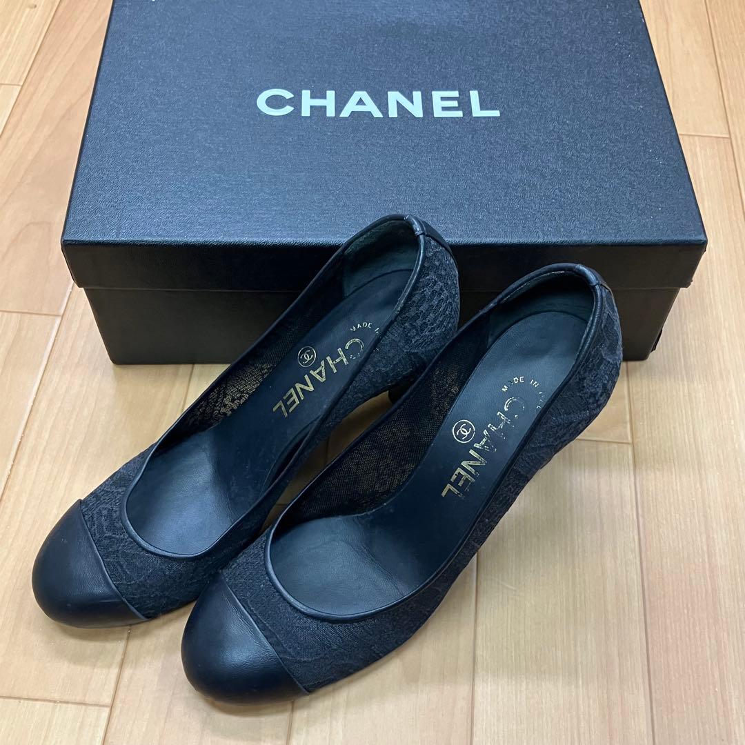 m*n様 CHANEL シャネル　パンプス　シースルー　オープントゥ　パール 3