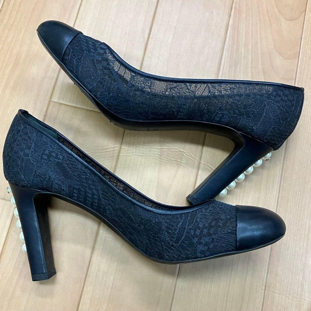 m*n様 CHANEL シャネル　パンプス　シースルー　オープントゥ　パール 3