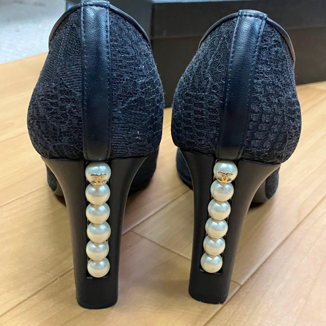 m*n様 CHANEL シャネル　パンプス　シースルー　オープントゥ　パール 3