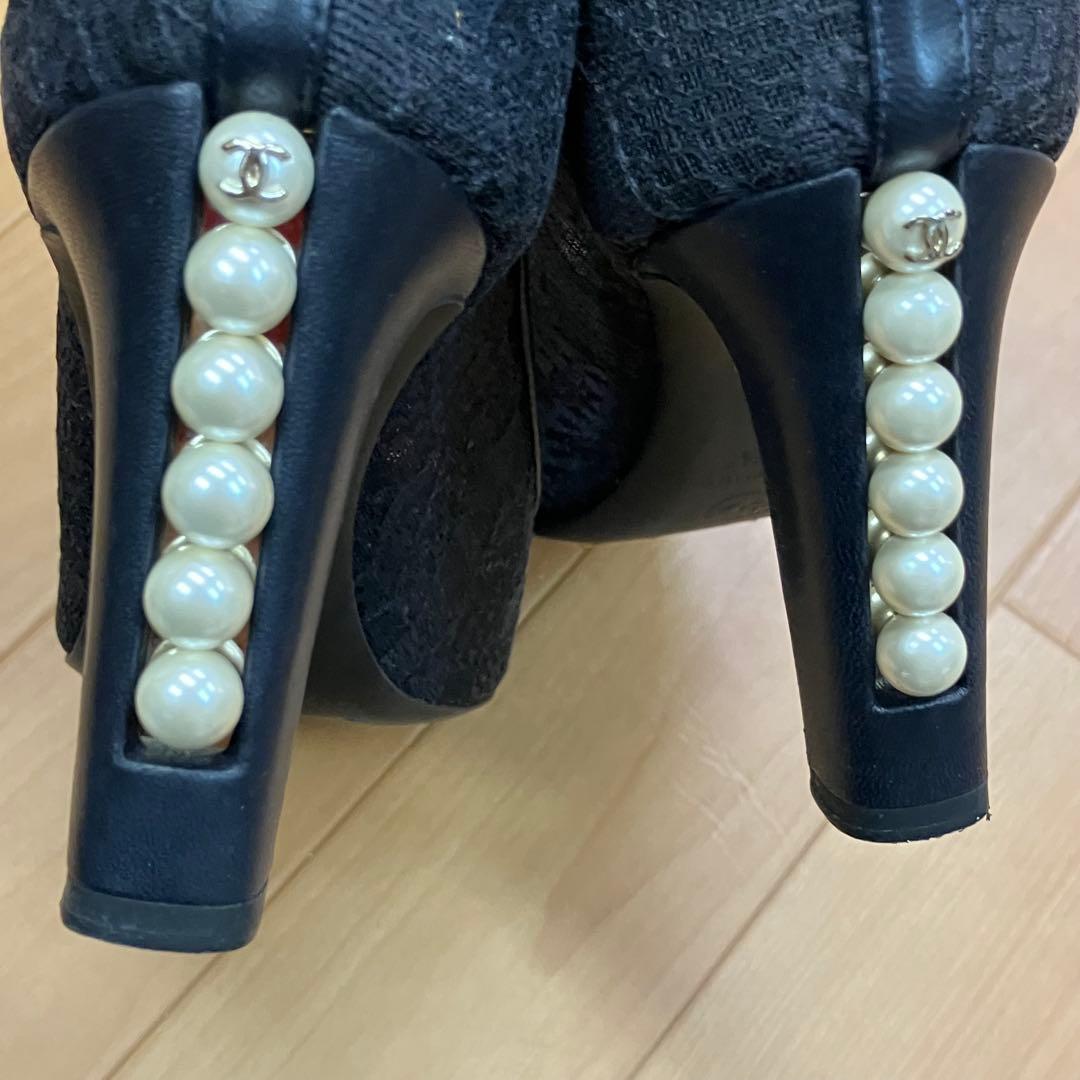 m*n様 CHANEL シャネル　パンプス　シースルー　オープントゥ　パール 3