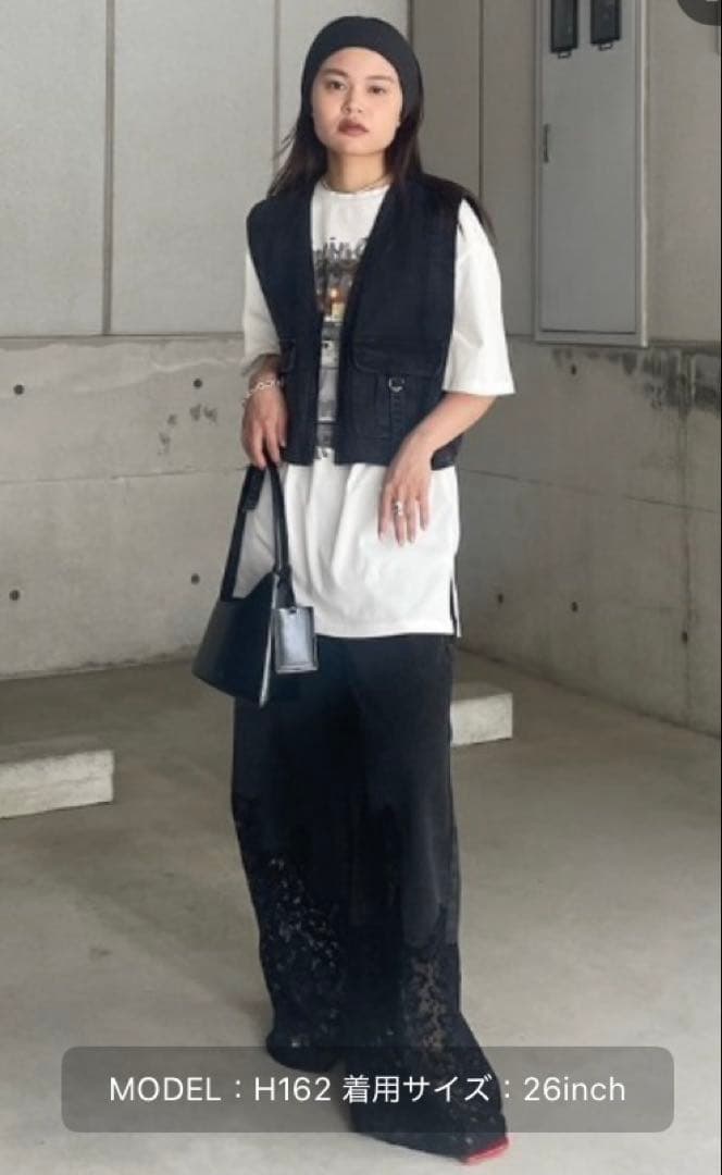 新品未使用LACE DOCKING FADE DENIM PANTS とVEST