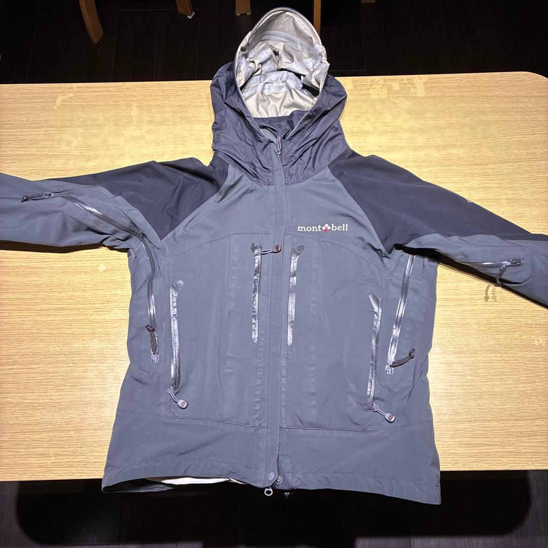 mont-bell マウンテンパーカー グレー/ブラック　Lサイズ