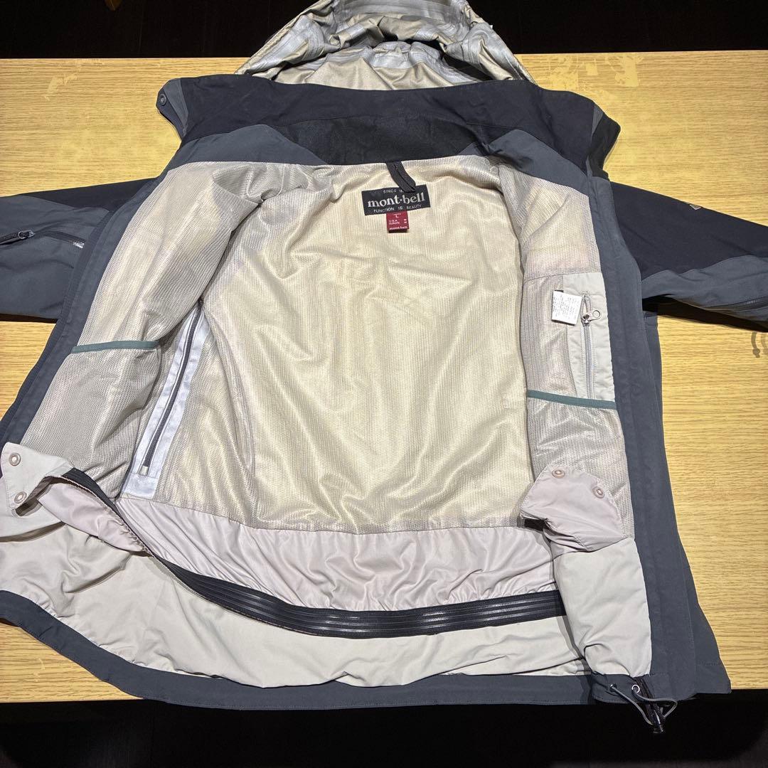 mont-bell マウンテンパーカー グレー/ブラック　Lサイズ