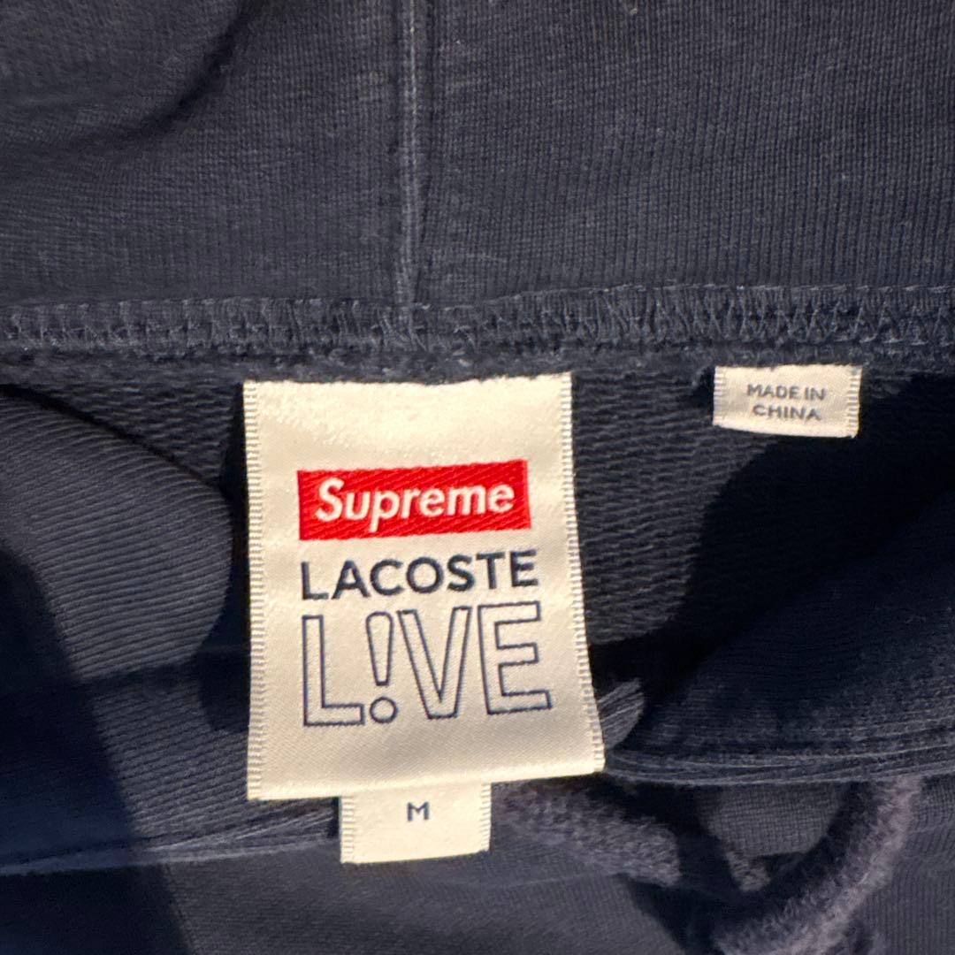 LACOSTE Supreme L!VE パーカー M ネイビー