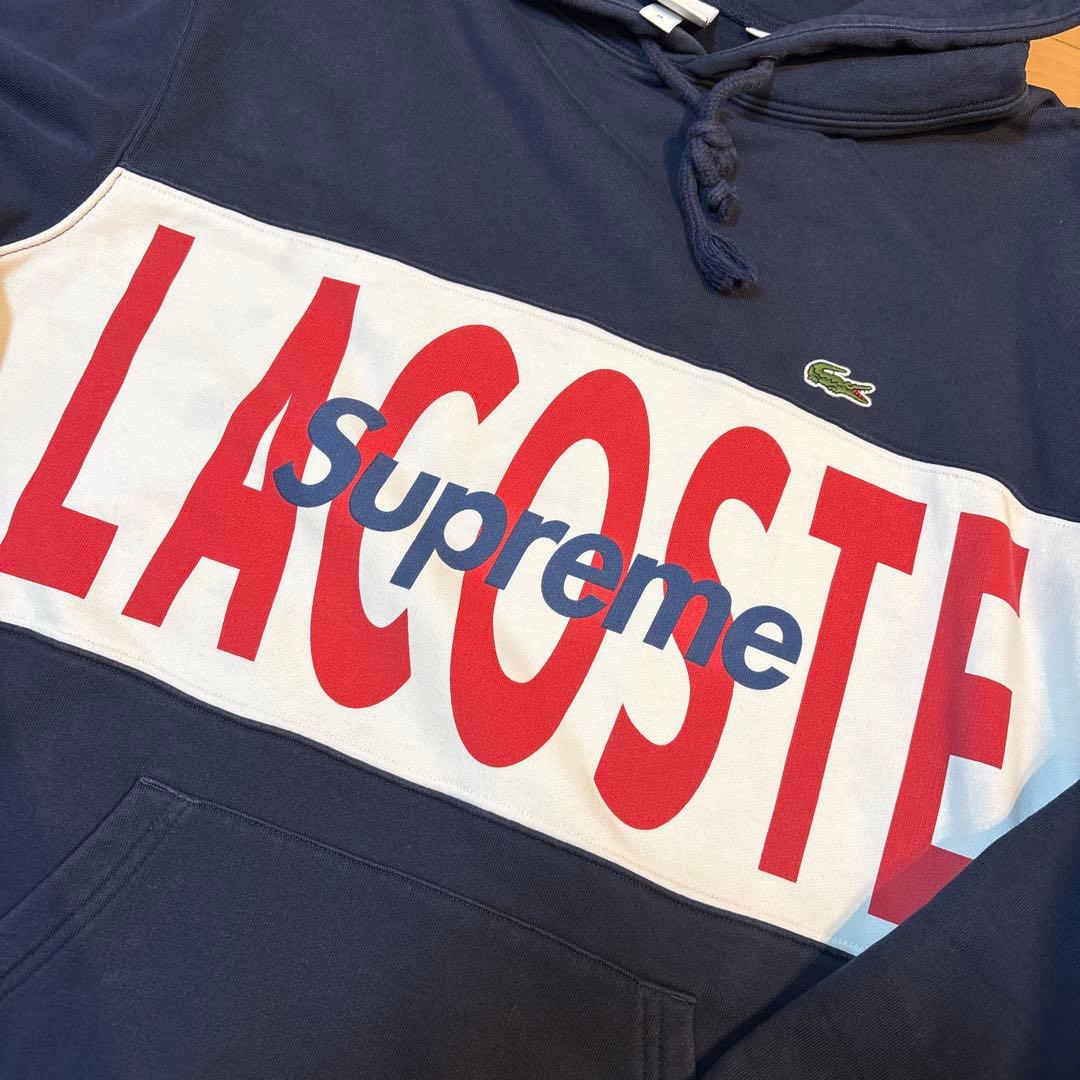 LACOSTE Supreme L!VE パーカー M ネイビー