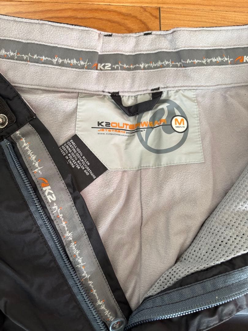 K2 スノーボードウェア 上下セット　黒