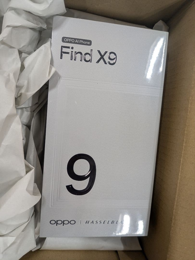 新品未開封OPPO Find X9 16GB/512GBスペースブラック