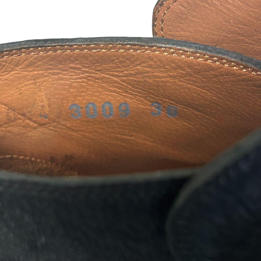 極美品　希少　SARTORE ハラコ サイドジップブーツ ブラック 36