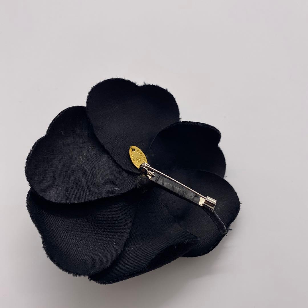 ［正規品］CHANEL カメリア コサージュ ブラック系