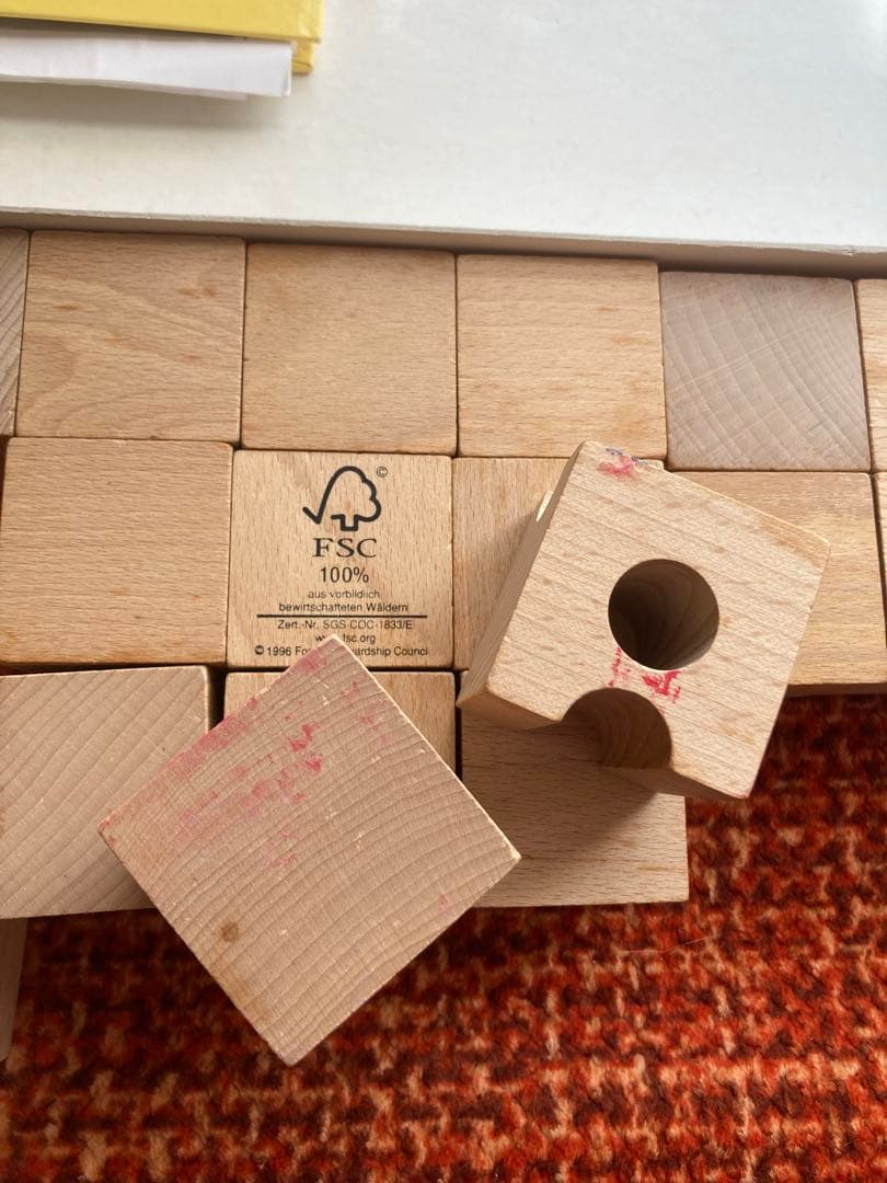 cuboro 木製ブロックセット 54個　キュボロ　説明書　ガイド付き