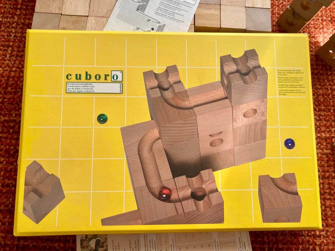 cuboro 木製ブロックセット 54個　キュボロ　説明書　ガイド付き