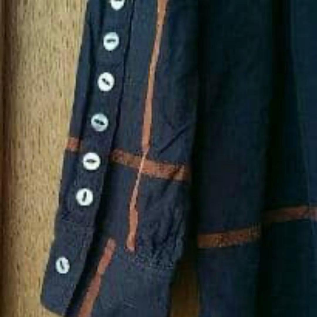 希少 シャリーフ ロングシャツ チェックシャツ