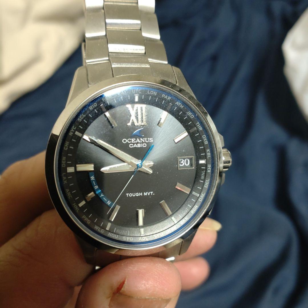 ソーラー電波時計オシアナス OCW− T150−1AJF