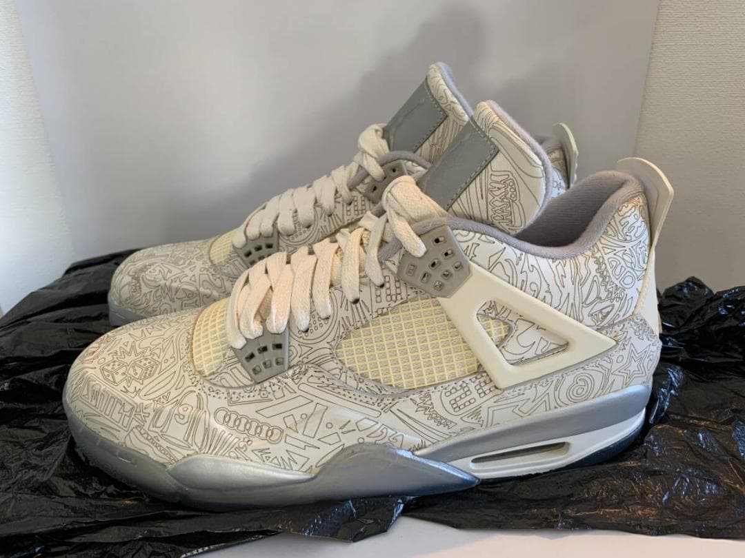 Air Jordan 4 グラフィックプリント シューズ