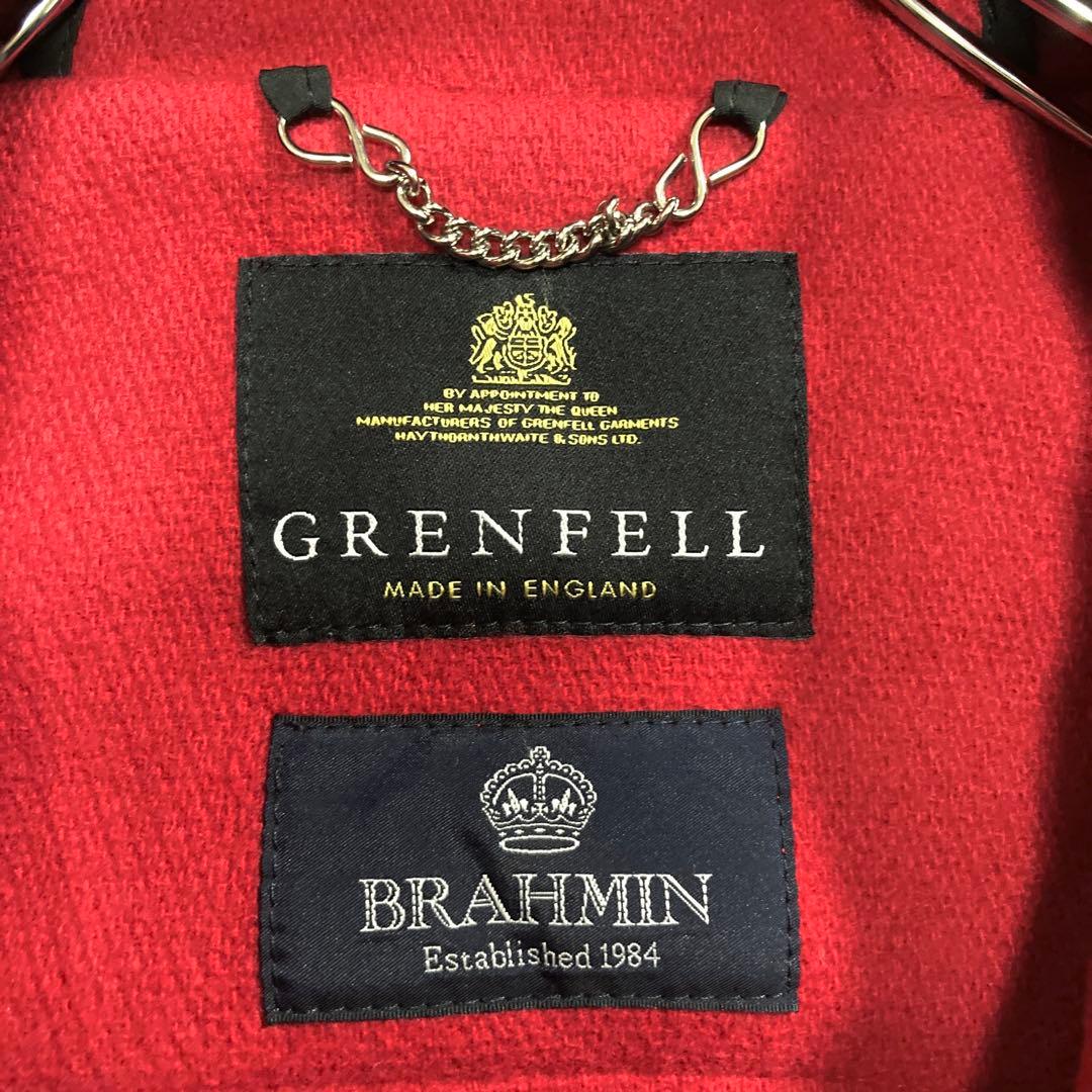 【美品】GRENFELL × BRAHMIN ダッフルコート 赤 英国製