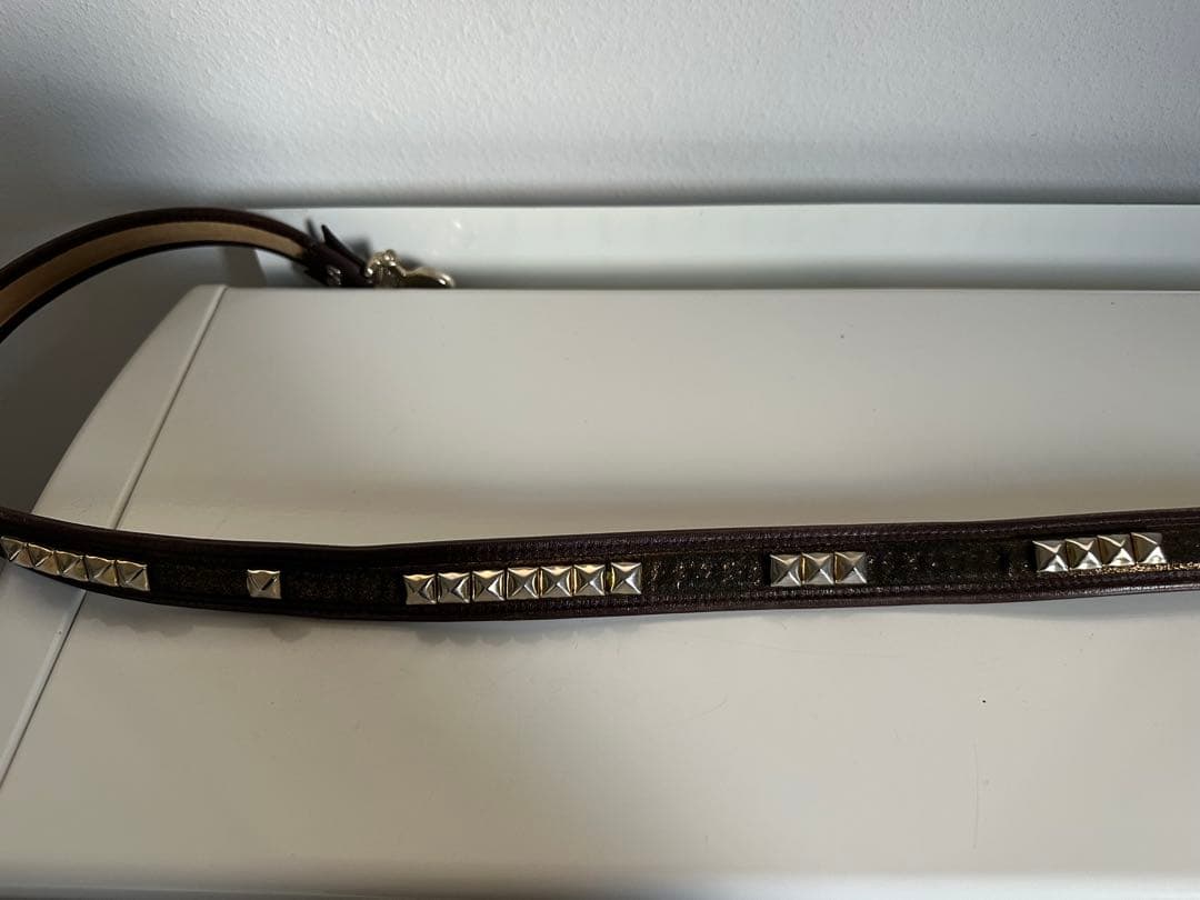 Roen ロエン スカルバックル スタッズレザーベルト